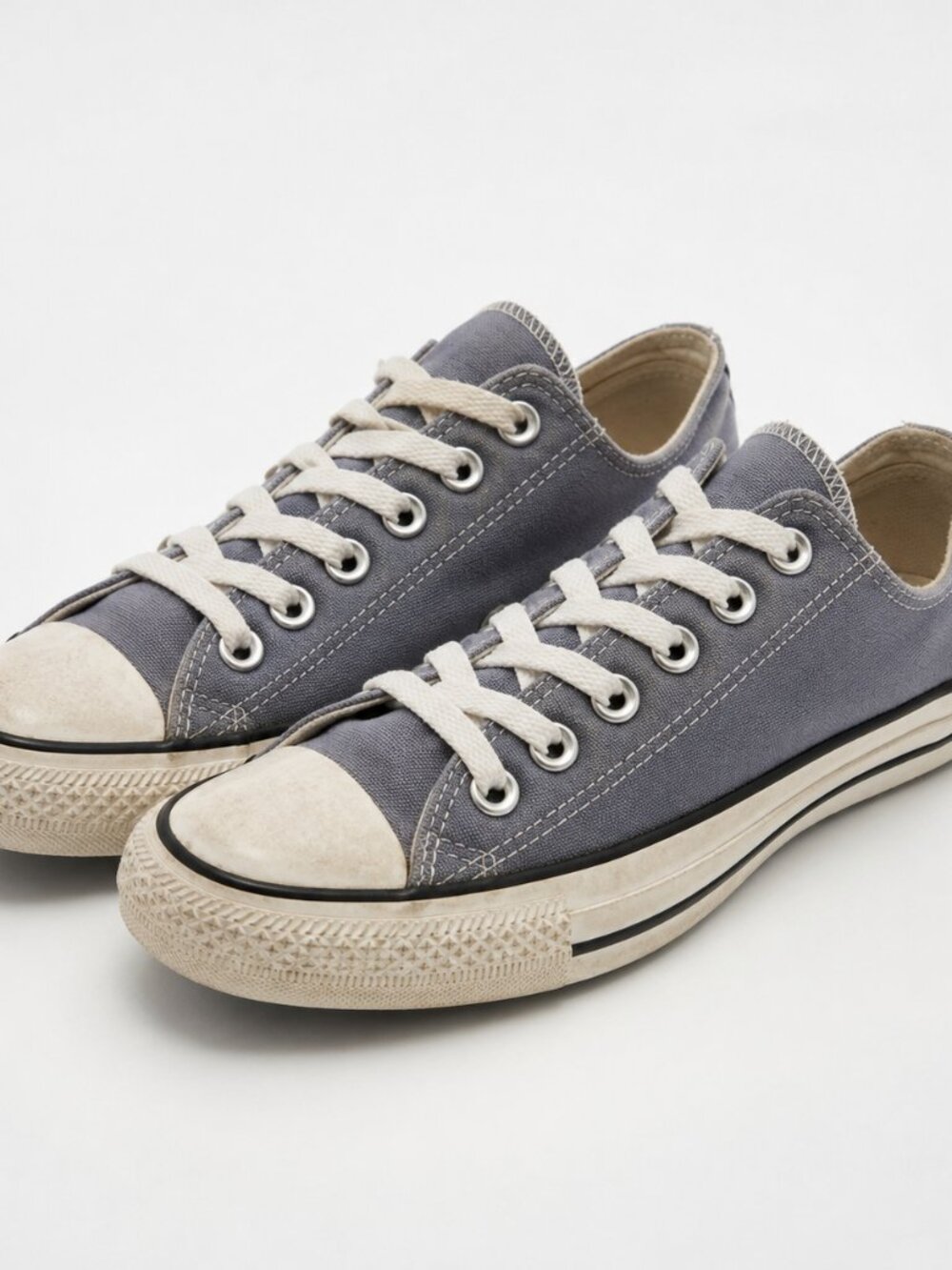 Converse Chuck Taylor All Star Gray Blue Low Top Sneakers